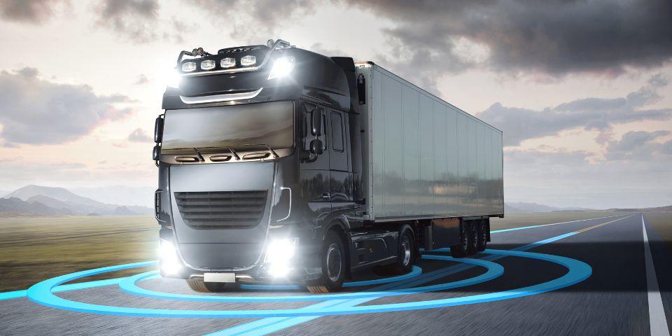 autonomous driving truck image