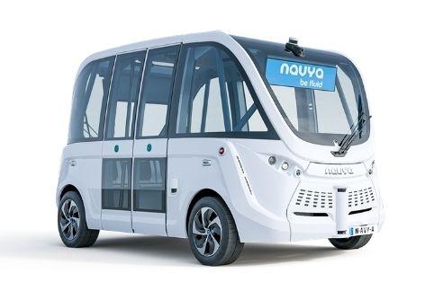 NAVYA's autonomous driving shuttle bus ARMA