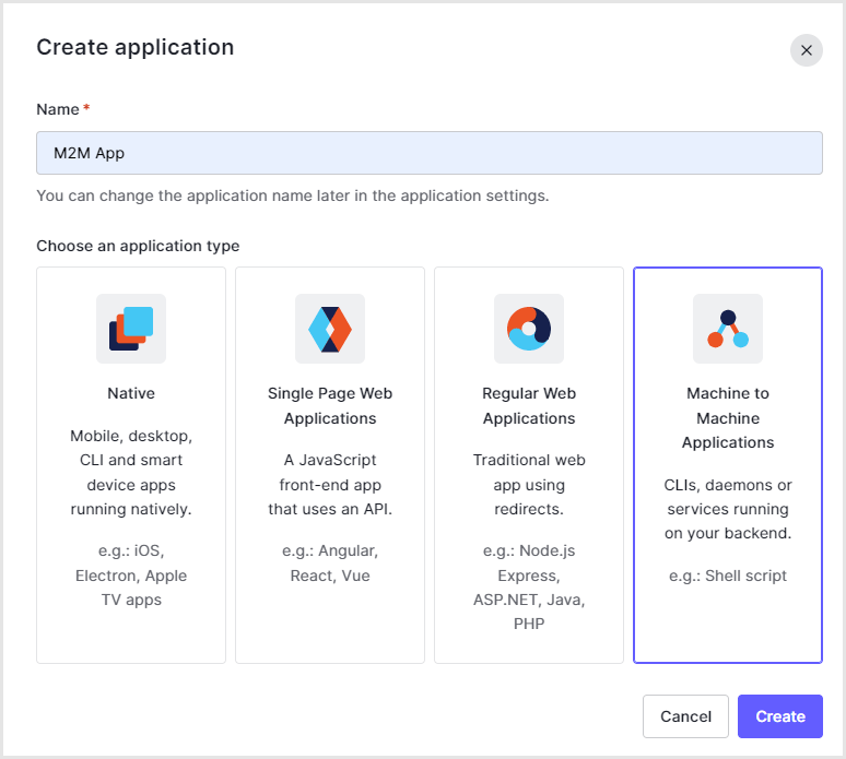 Create a new Application