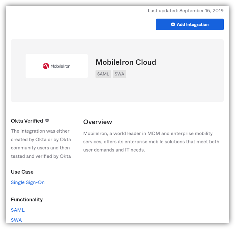 MobileIron Cloud Template