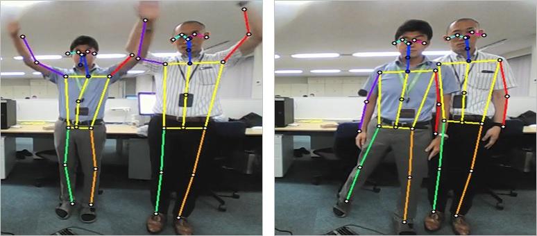 Skeleton detection by Vision Pose