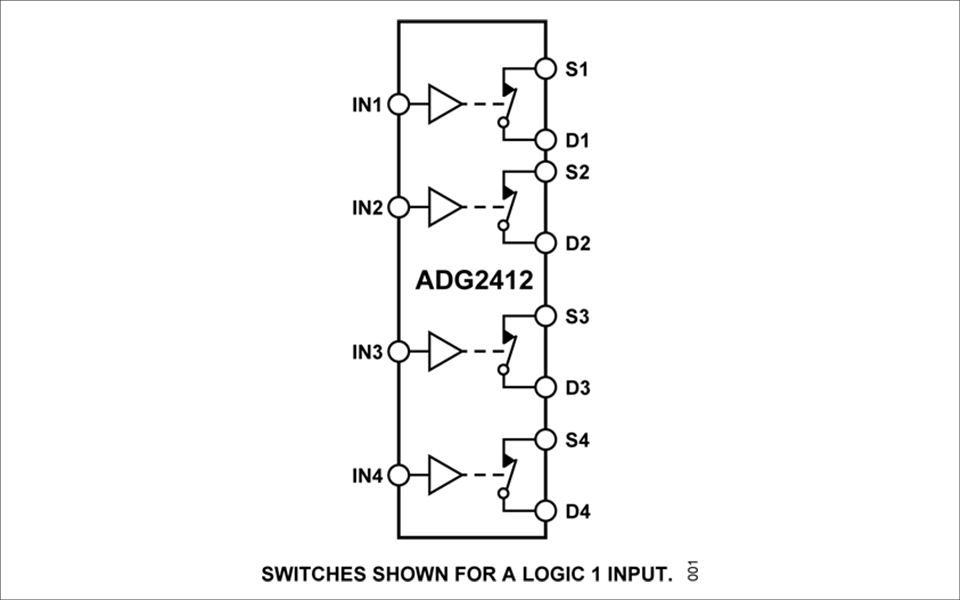 ADG2412 block diagram