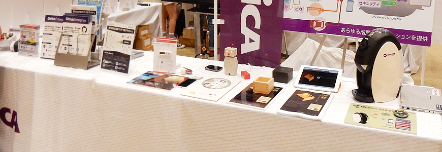 [Maker Faire Tokyo 2015] Macnica booth for both children and adults. . Image of