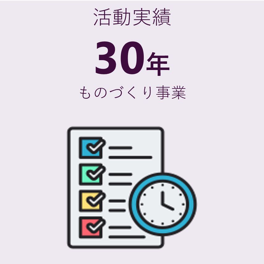 活動実績30年　ものづくり事業