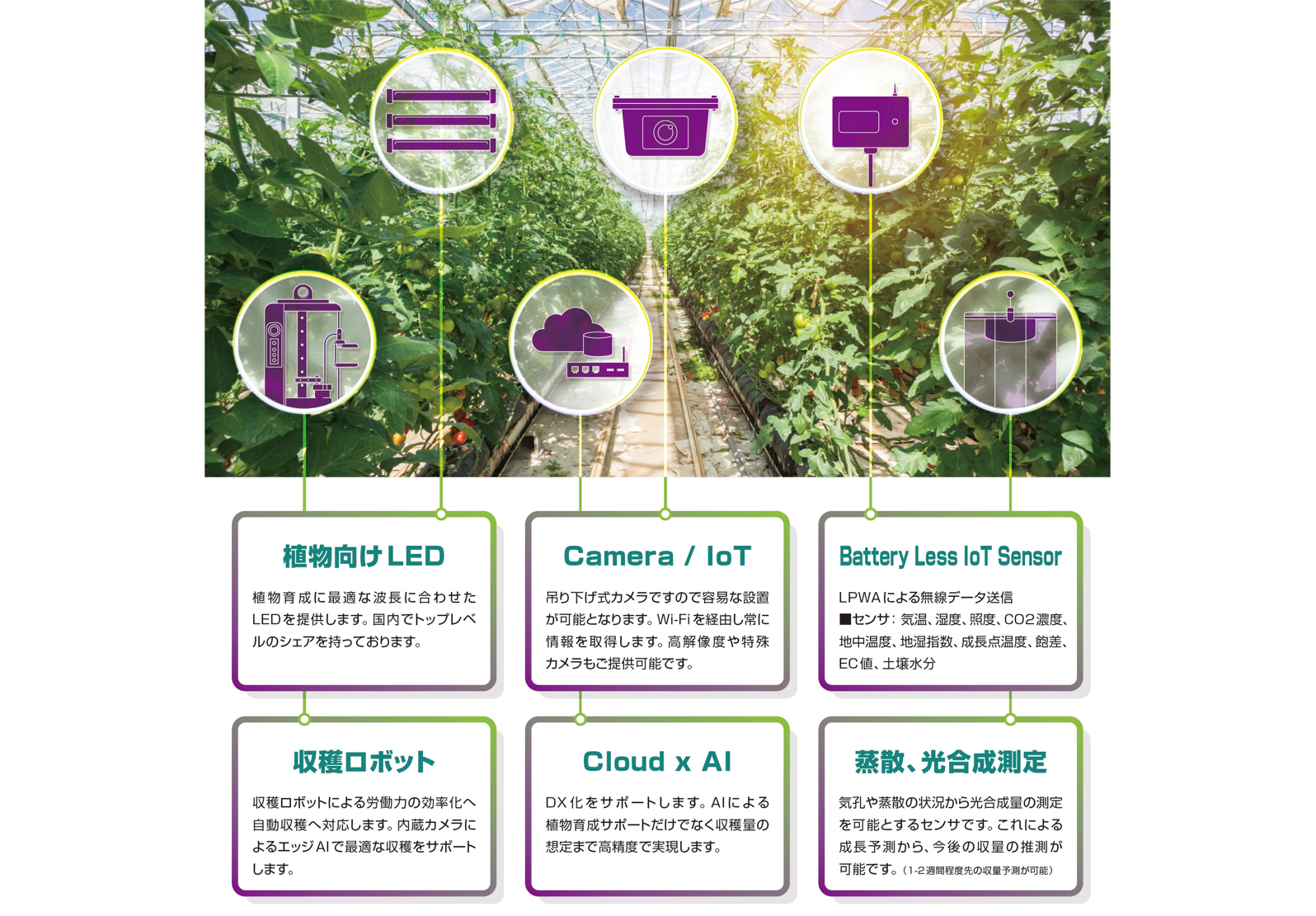 &quot;Agriculture DX solves problems! Platform service for greenhouse horticulture&quot; configuration image example