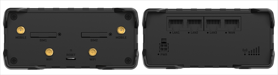 RUT951 PoE+ 外形図
