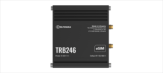 LTE Cat4 対応 産業用 IoTゲートウェイ TRB246