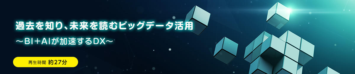 過去を知り、未来を読むビッグデータ活用