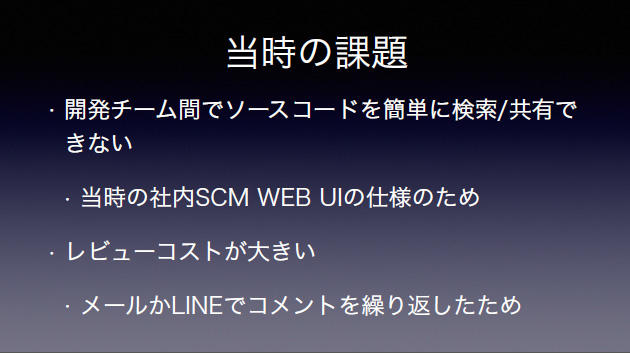 当時の課題