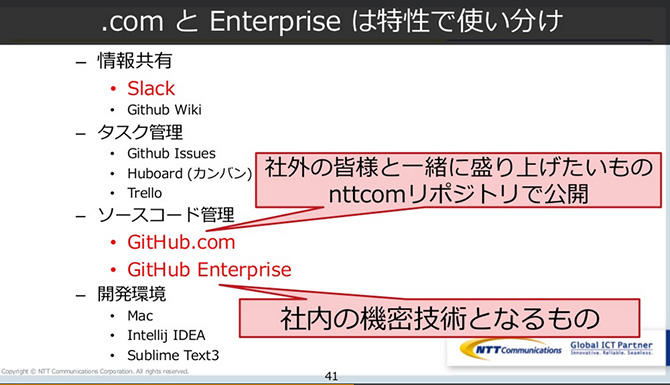 Use .com and Enterprise according to their characteristics