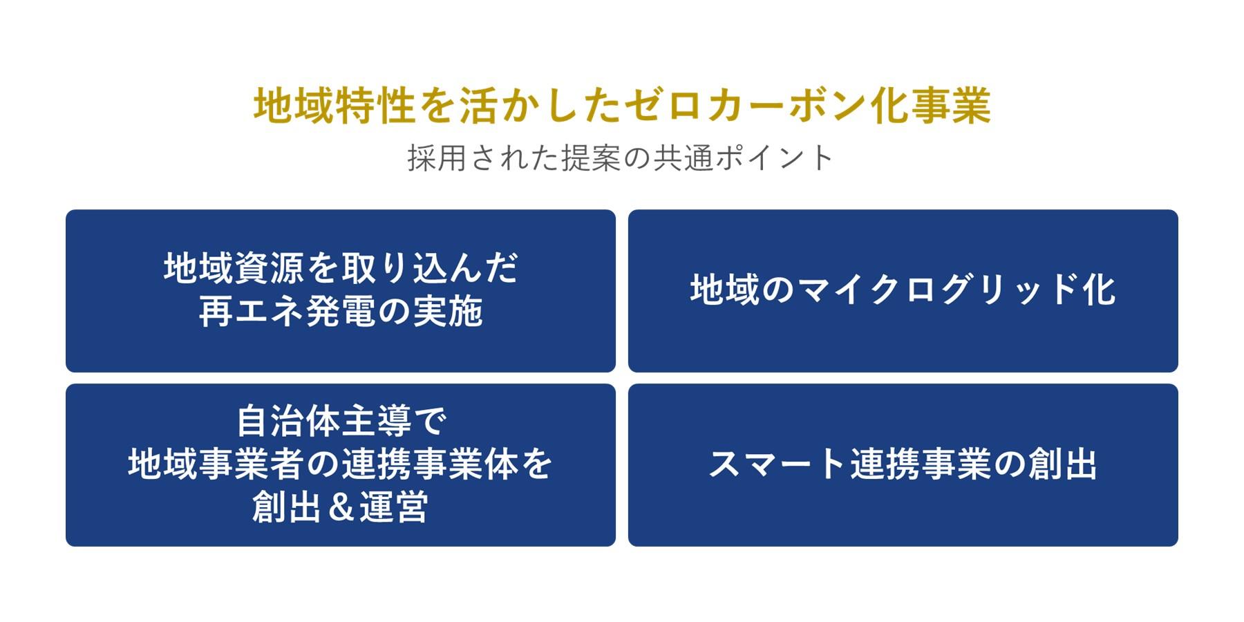 地域事業を育むためのポイント　(1)地域資源を取り込んだ再エネ発電の実施 (2)地域のマイクログリッド化 (3)自治体主導で地域事業者の連携事業体を創出・運営 (4)地域のスマート連携事業を創出