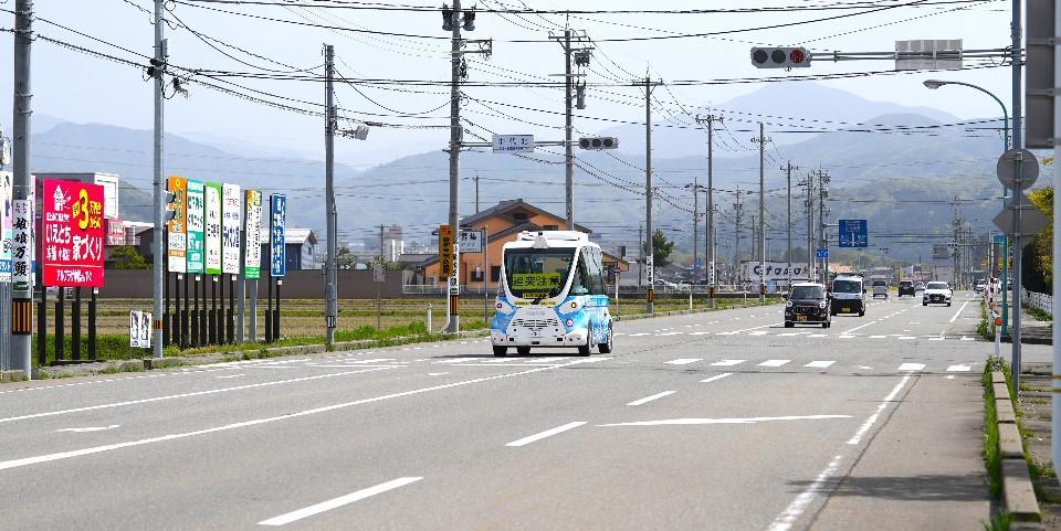 実証実験の走行中の様子