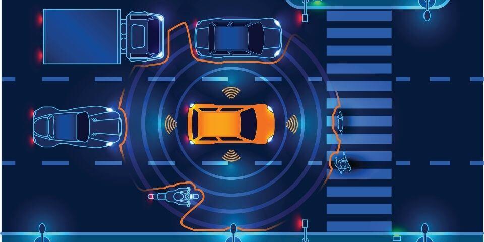 Self-autonomous driving car communicating with the outside world