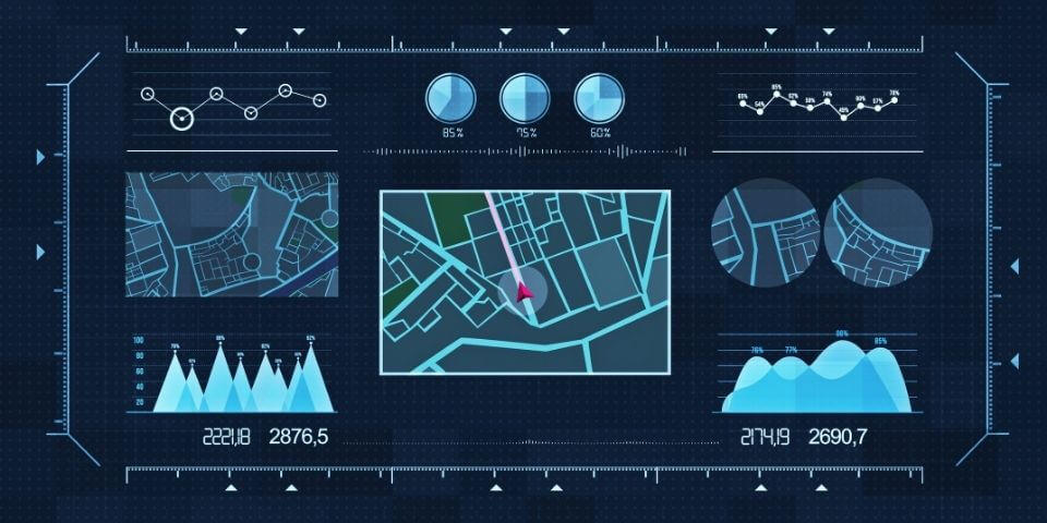 位置情報や車速を可視化するモニタリングシステム