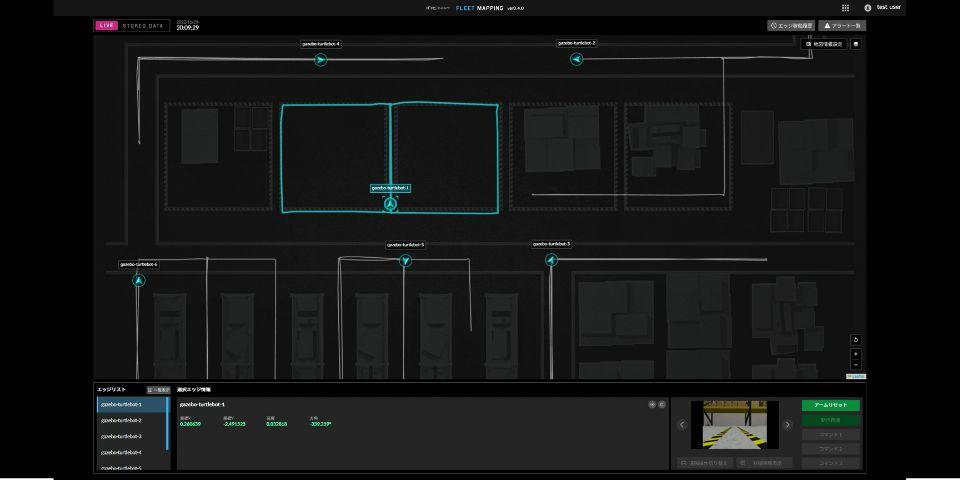 Transmits and integrates driving information of multiple models and vehicles to the cloud. We provide a system that can collectively manage in real time the locations and driving conditions of a wide variety of mobility vehicles running in the city, even from a remote control room. Furthermore, by linking infrastructure information such as traffic lights, it is possible to integrate and visualize the situation of the entire region.