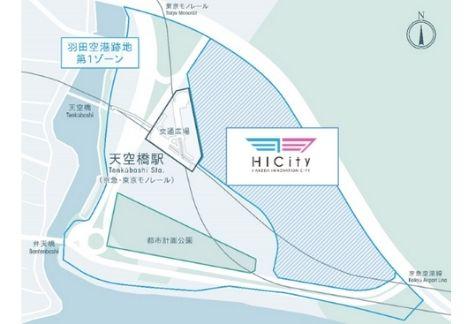 HICityの位置図