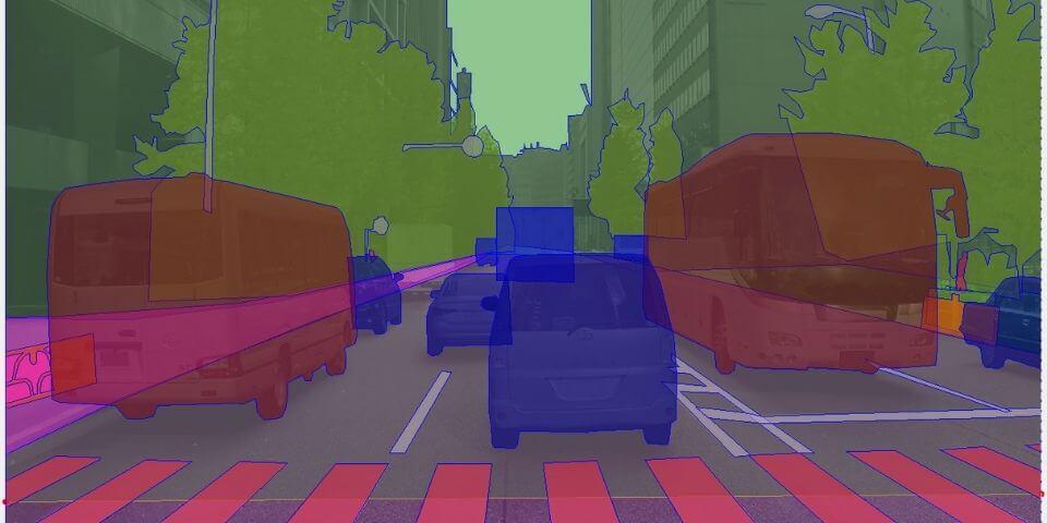 Annotation with semantic segmentation