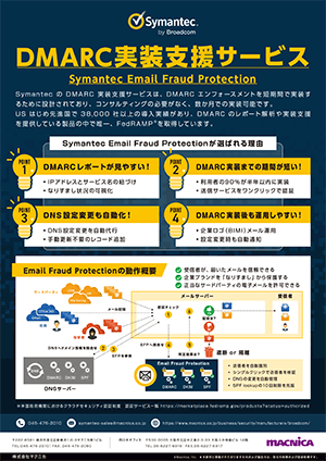 DMARC実装支援サービス Symantec Email Fraud Protection