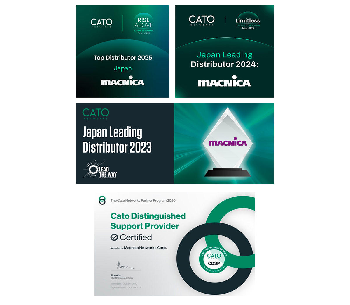 マクニカはCato Networks社国内販売代理店のリーダーです。