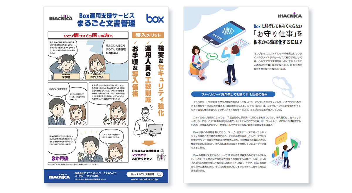 Box operation support service Complete document management