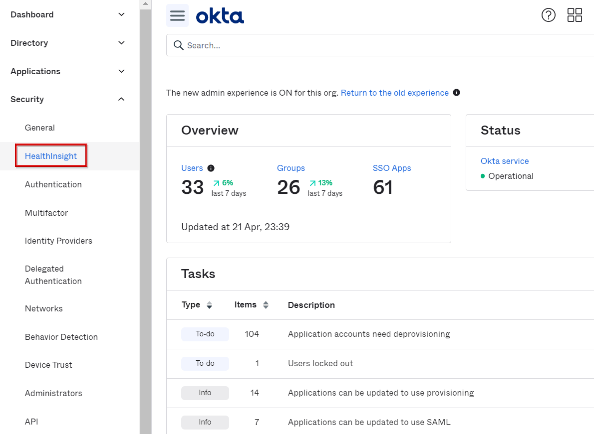 Confirmation of security risks