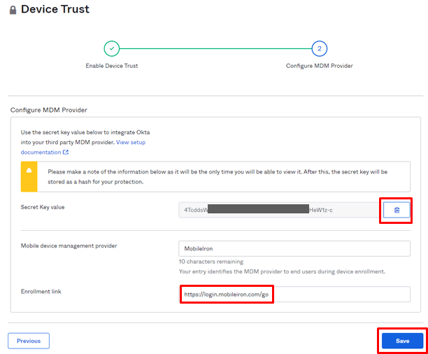 Enable Device Trust on Okta side