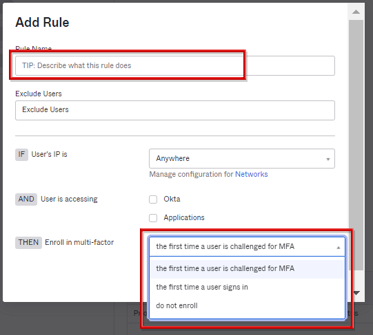 Enable Factor Enrollment