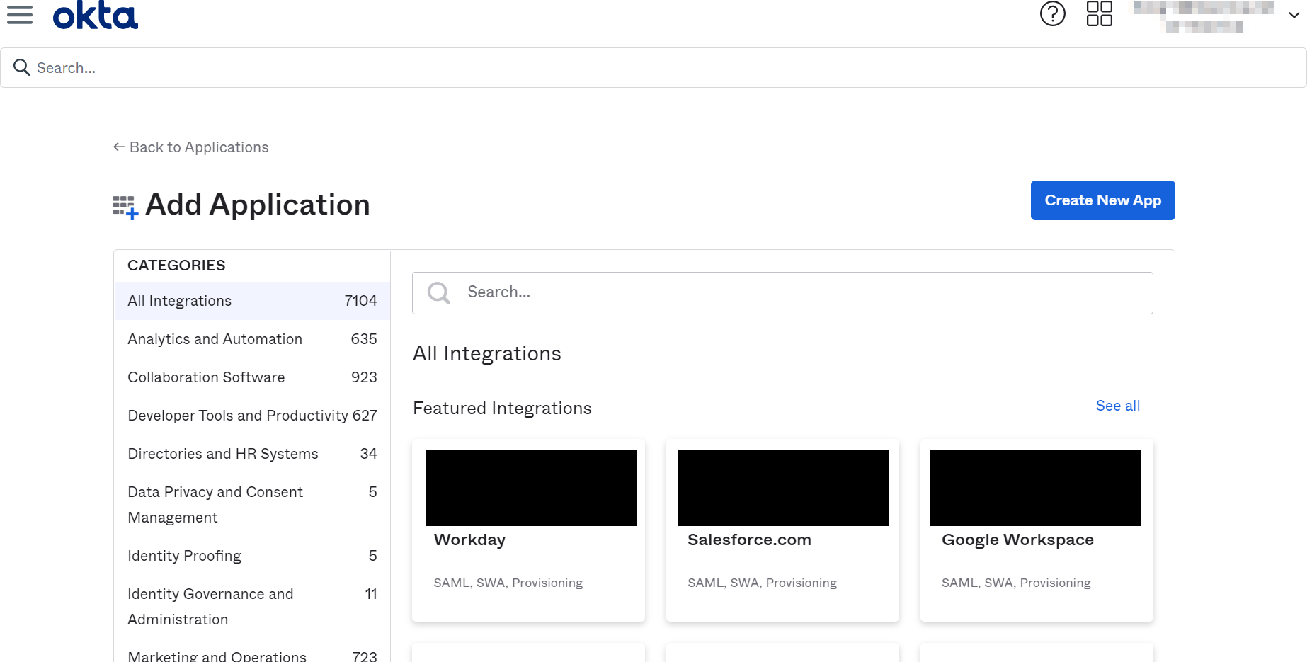 Okta Integration Network (OIN)