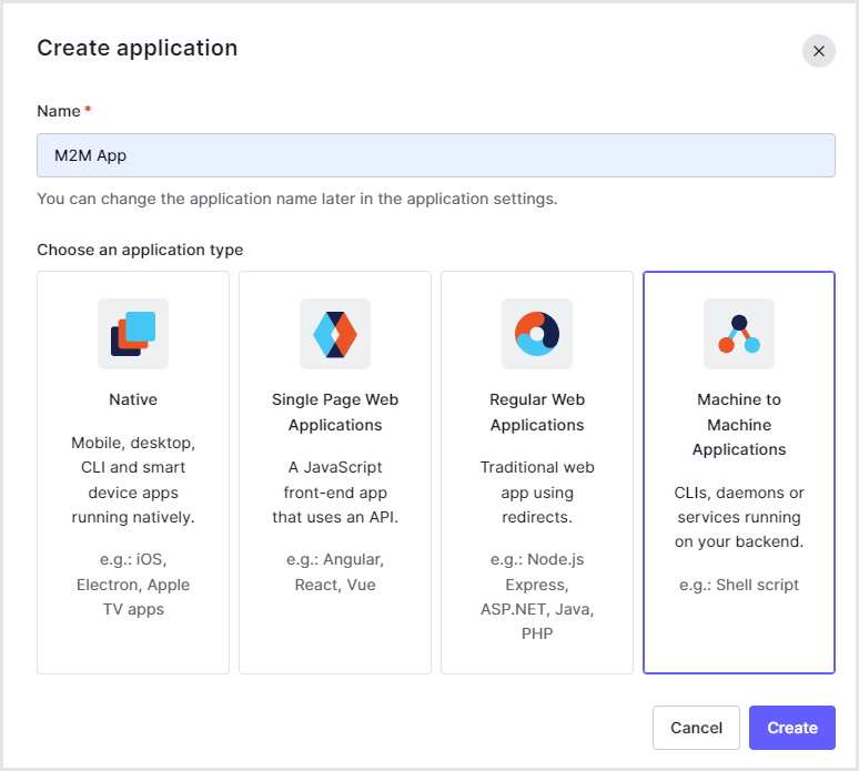 Applicationを新規作成