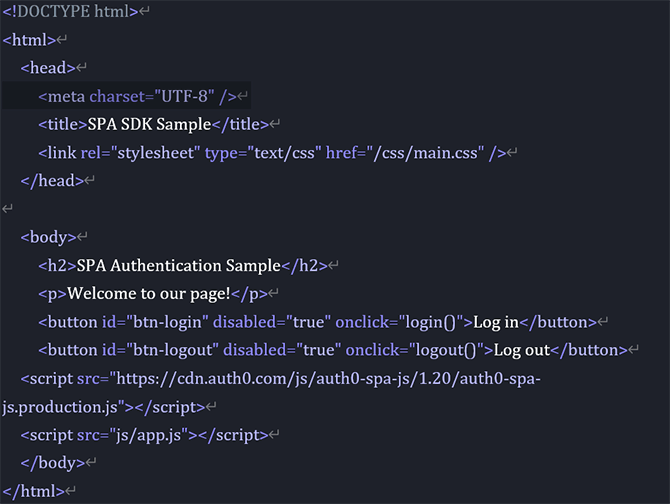 ルートフォルダへindex.htmlファイルの作成及び以下コード記載