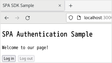 [Log out]ボタンをクリックすることで、ユーザのアクセストークンとプロファイル情報が非表示となることを確認