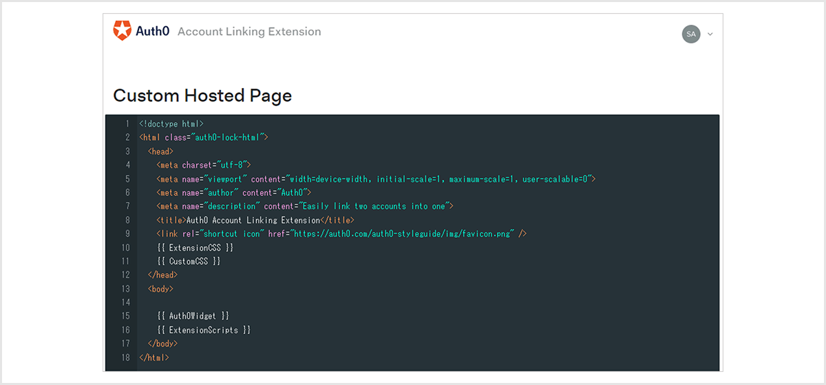 Supplement (customizing the account link screen)
