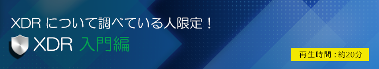 XDR について調べている人限定！ 【XDR 入門編】