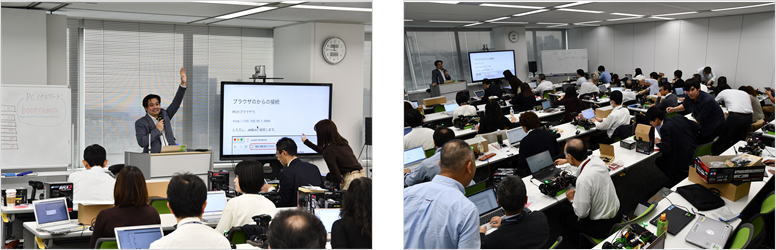 Hands-on lecture by Yo Sasaki of GClue Co., Ltd.