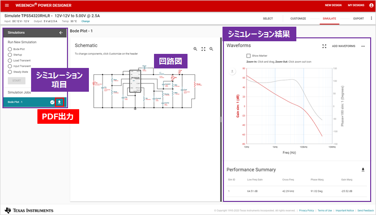 「SIMULATE」画面