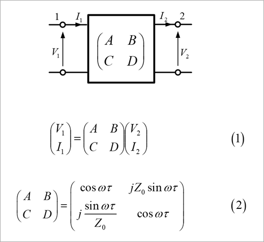 図1. 縦続行列