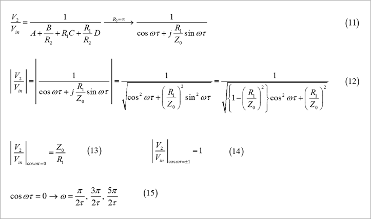 図7. 周波数特性の式