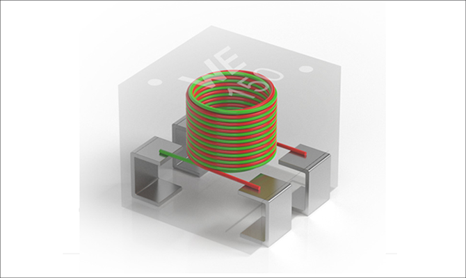 Example of internal structure of coupled inductor