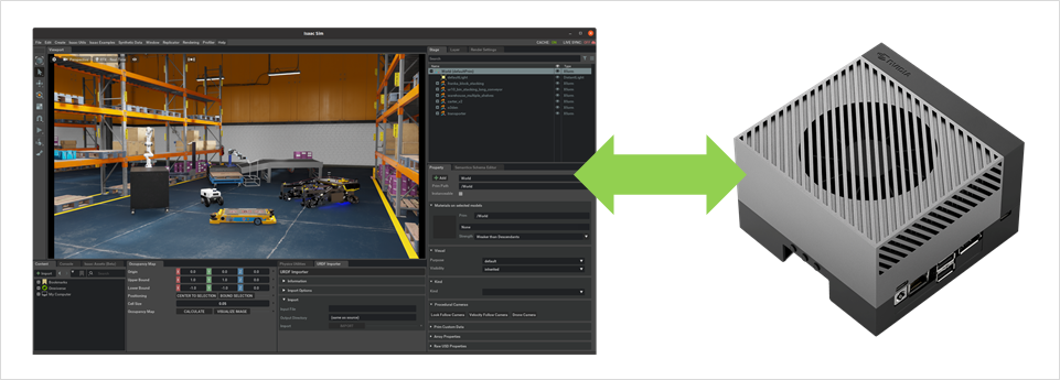 NVIDIA Isaac Simとの連携
