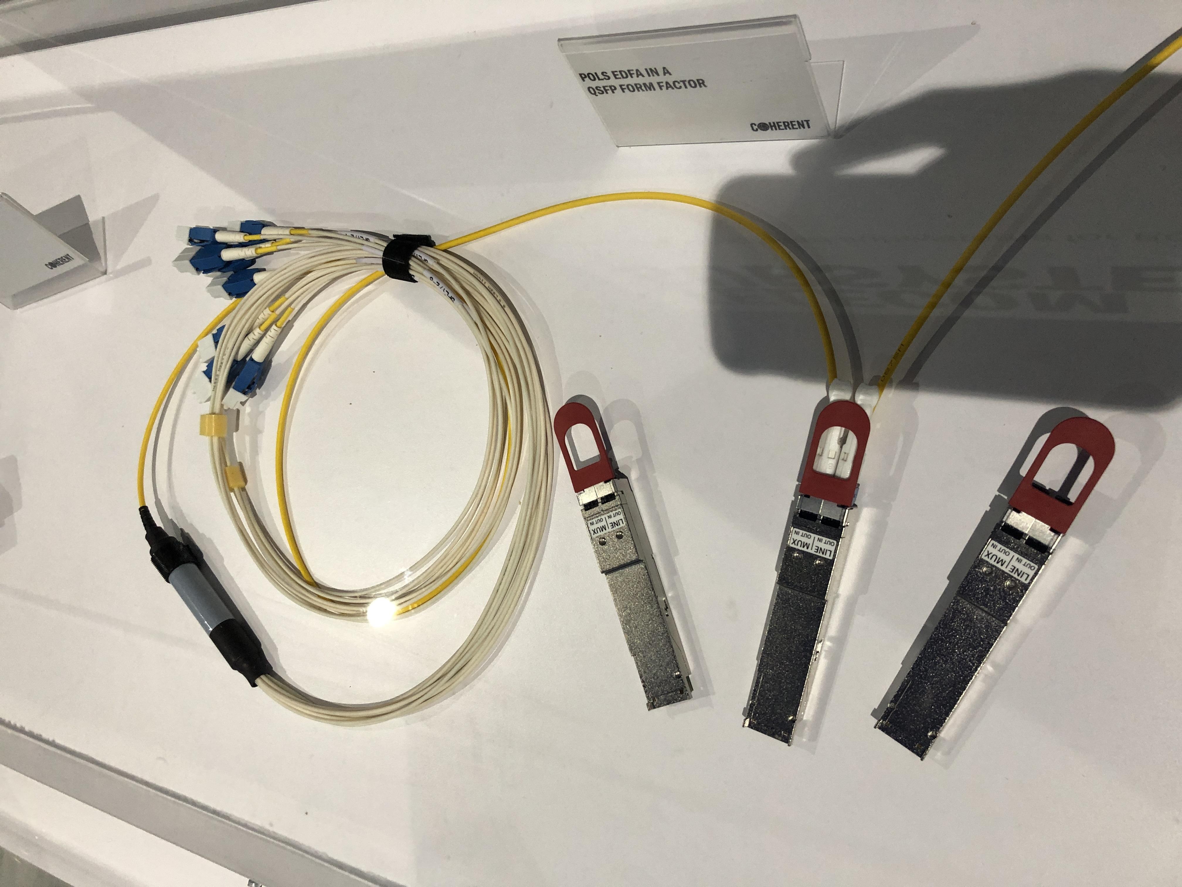 POLS EDFA IN A QSFP FORM FACTOR