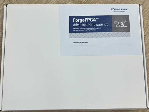 Figure 4. ForgeFPGA Advanced Hardware Kit box.