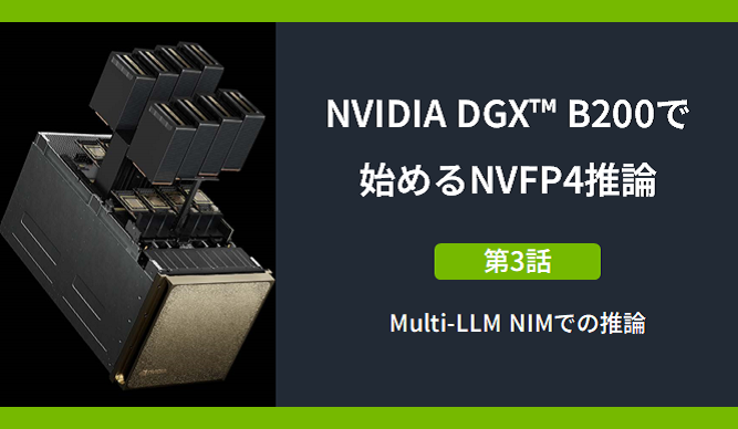 NVIDIA DGX™ B200で始めるNVFP4推論 ~第3話:Multi-LLM NIMでのデプロイ~の画像
