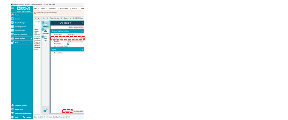 DC Excitationによるロードセル測定画面②