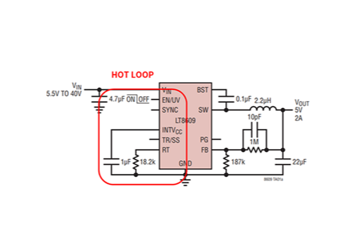 迷路脱出マシンの製作　LT8609A基板回路図