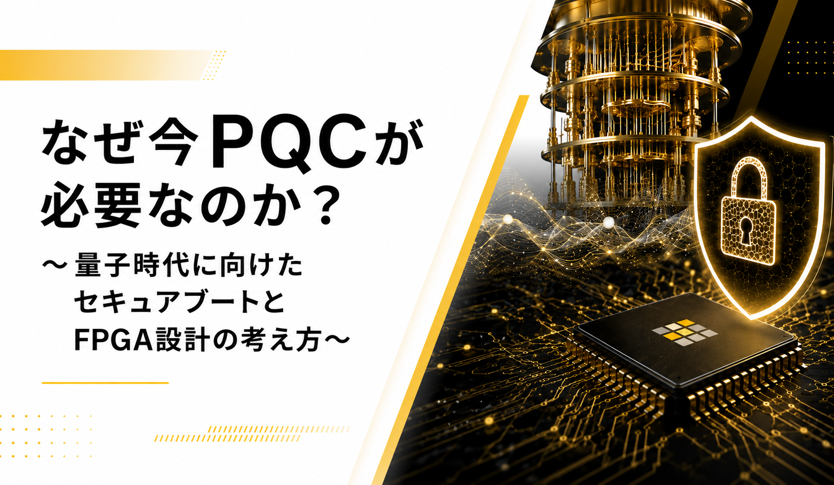 なぜ今PQCが必要なのか？ ～量子時代に向けたセキュアブートとFPGA設計の考え方～