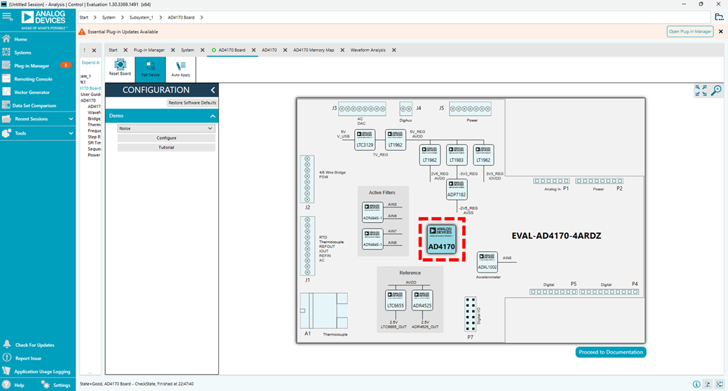 AD4170-4を使用した ACEの設定画面②（DC Excitation）