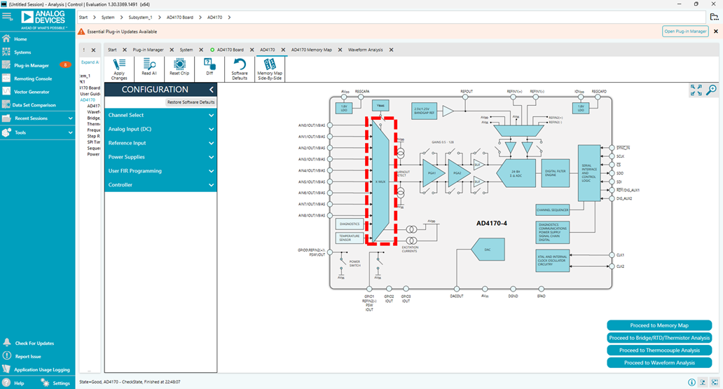 AD4170-4を使用した ACEの設定画面③（DC Excitation）