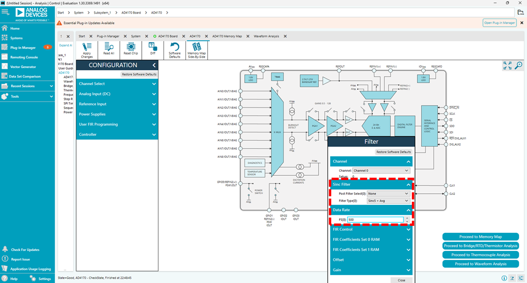 AD4170-4を使用した ACEの設定画面⑧（DC Excitation）