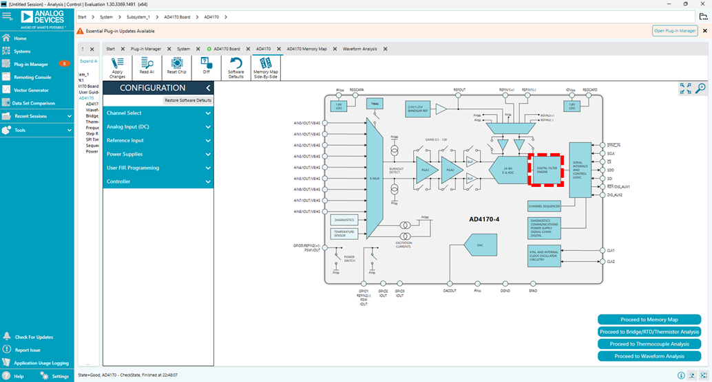 AD4170-4を使用した ACEの設定画面⑦（DC Excitation）