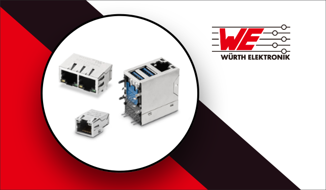 ウルトエレクトロニクス社(Würth Elektronik GmbH & Co. KG)過酷な産業用途に適したLANコネクター "WE-RJ45シリーズ"